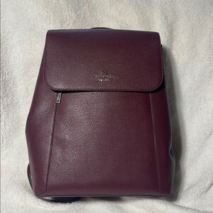Kate Spade Maroon Backpack with Sleek Design